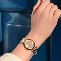 Olivia Burton Women's Watches | Bride Gifts*Floral 34mm Rose Gold Bracelet Watch with Crystal Detail