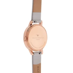 Olivia Burton Women's Watches | Bride Gifts*Floral 30mm Rose Gold and White Leather Strap Watch