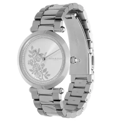 Olivia Burton Women's Watches | Bride Gifts*Floral 34mm Silver Bracelet Watch with Crystal Detail