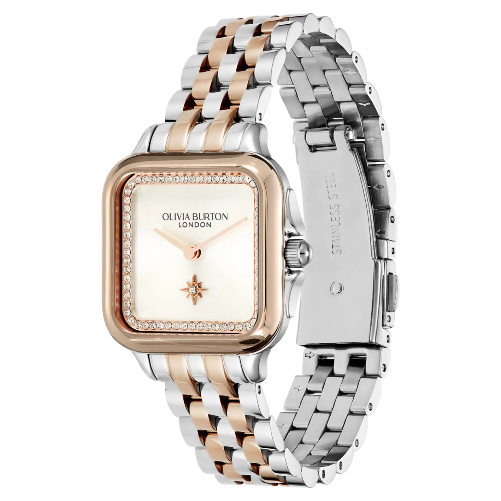 Olivia Burton Women's Watches | Bride Gifts*Grosvenor 28mm White and Two Tone Bracelet Watch