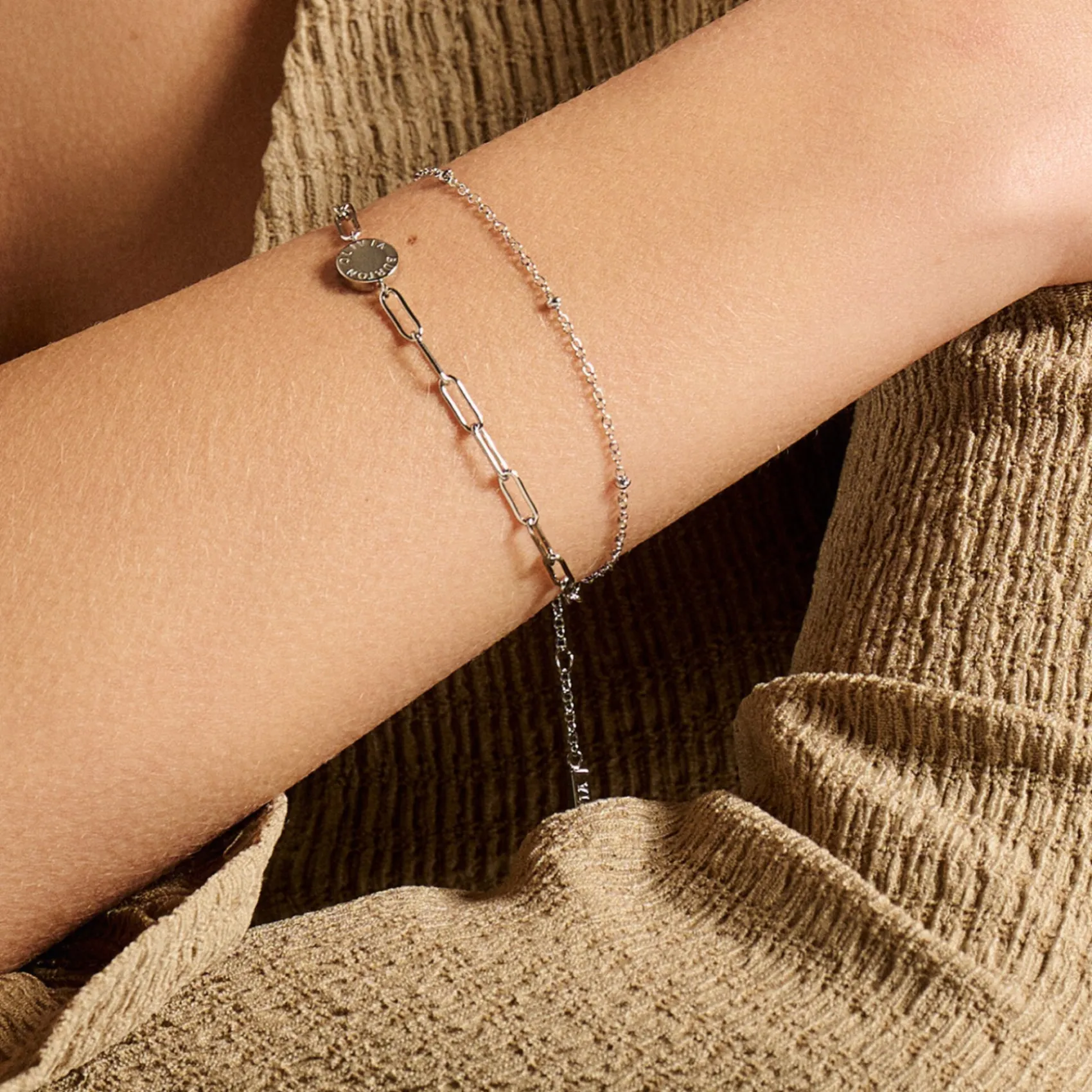 Olivia Burton Women's Jewellery | Silver Wedding Jewellery*Illusion Silver Stacking Bracelet