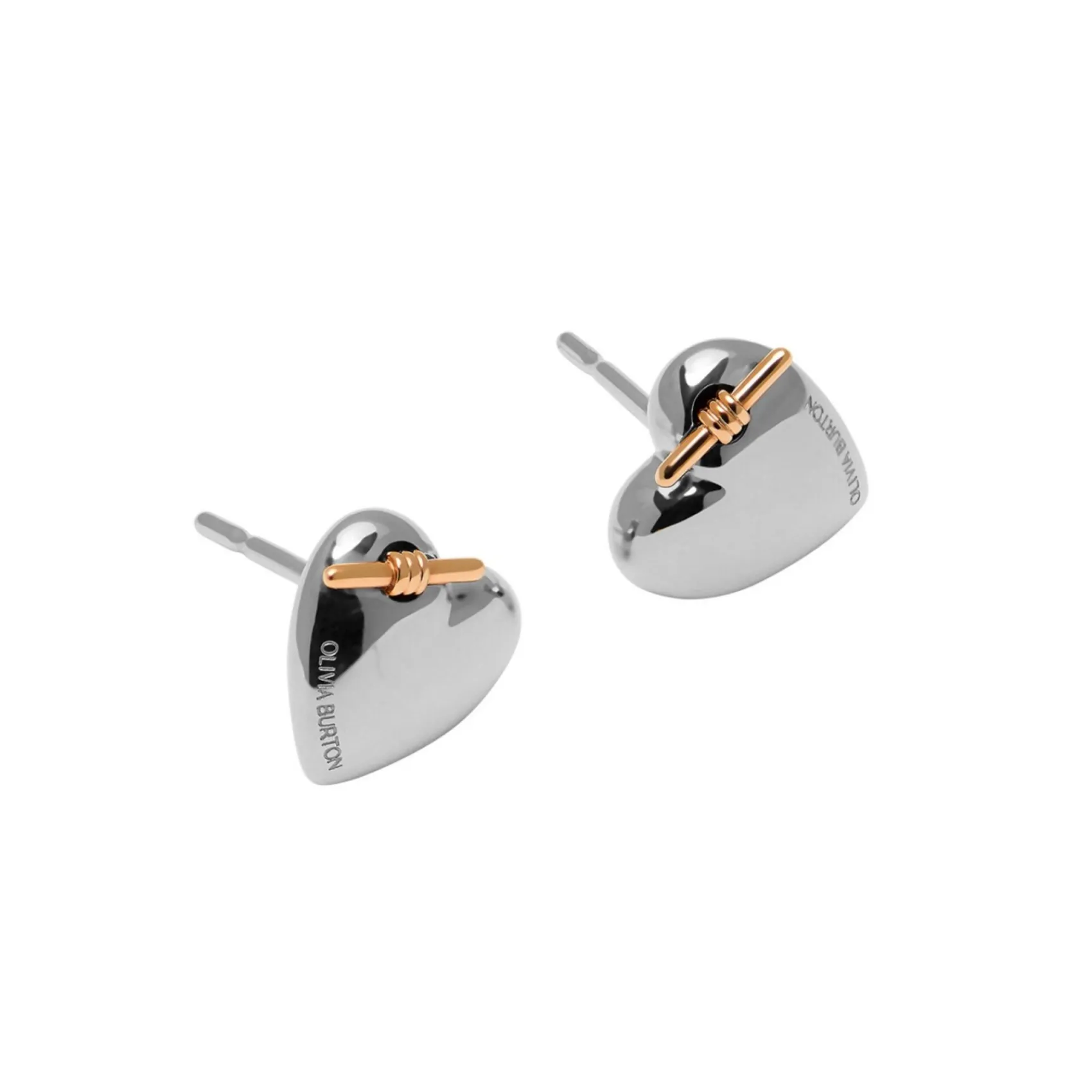 Olivia Burton Women's Jewellery | Engagement Gifts*Knot Heart Silver Stud Earrings
