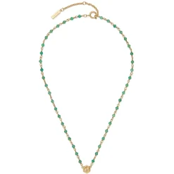 Olivia Burton Women's Jewellery | Mother Of The Groom Gifts*Minima Bee Green and Gold Plated Beaded Charm Necklace