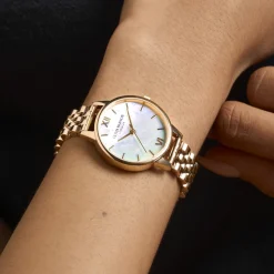 Olivia Burton Women's Watches | Bride Gifts*Mother of Pearl 30mm Gold Bracelet Watch