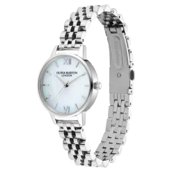 Olivia Burton Women's Watches | Bride Gifts*Mother of Pearl 30mm Silver Bracelet Watch