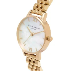 Olivia Burton Women's Watches | Bride Gifts*Mother of Pearl 30mm Gold Bracelet Watch