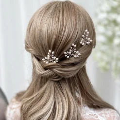 Lace & Favour Bridesmaid Gifts | Pearl Hair Accessories*Oriana Freshwater Pearl Wedding Hair Pin Ivory/ Silver