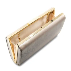 Paradox London Prom Bags | Occasion Handbags*Dasha Shimmer Box Clutch Bag Nude