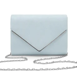 Perfect Bridal Something Blue Gifts | Wedding Guest Bags*Bea Suede Envelope Clutch Bag Blue