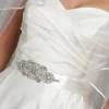 Perfect Bridal Wedding Dress Belts*Isla Floral Crystal, Pearl and Beaded Dress Belt Ivory/ Silver