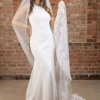 Perfect Bridal Single Tier Veils | Chapel Length & Cathedral Veils*Single Tier Corded Lace Edge Veil Ivory