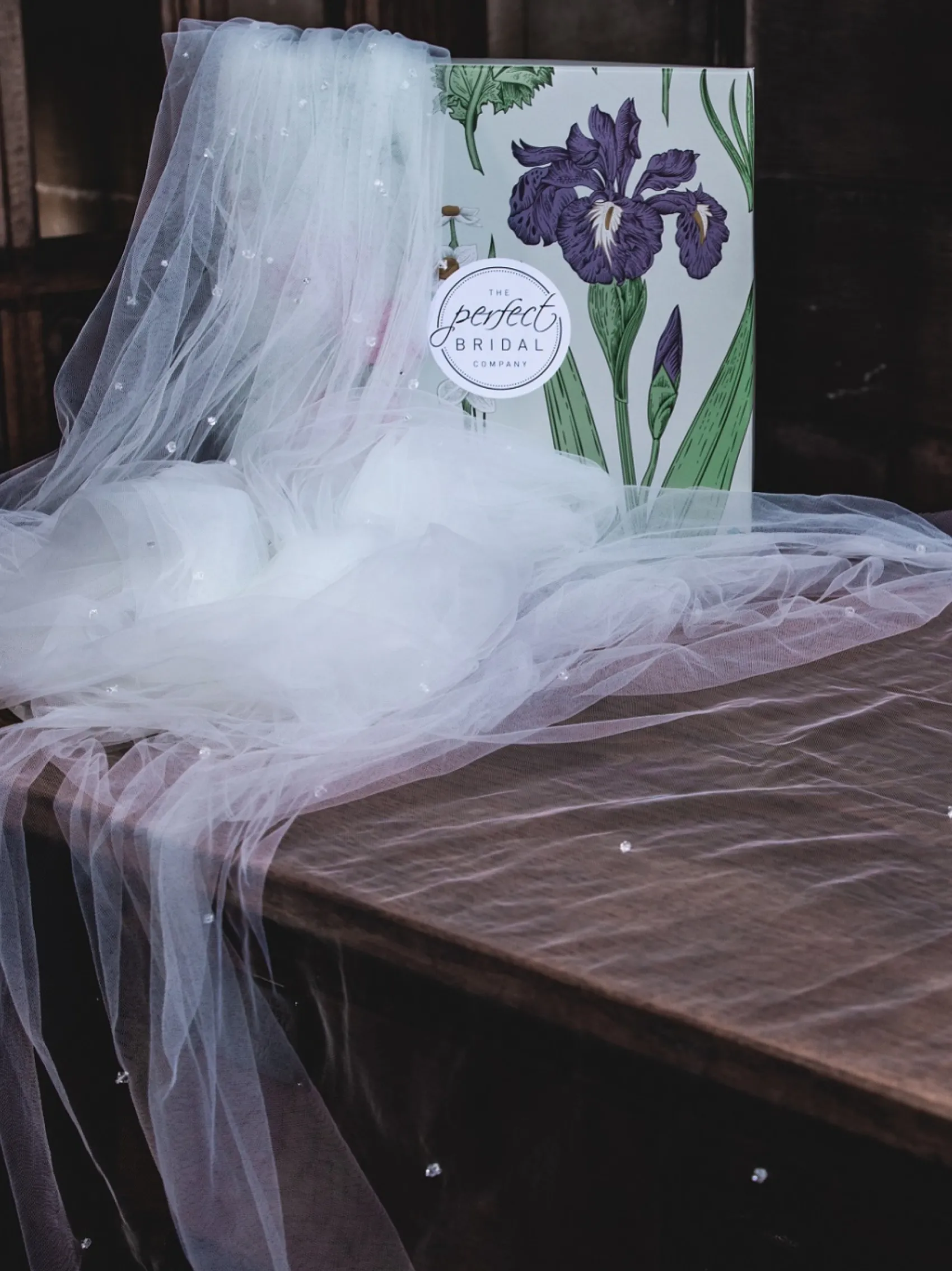 Perfect Bridal Chapel Length & Cathedral Veils | Single Tier Veils*Single Tier Cut Edge Crystal Cathedral Veil Ivory