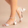 Perfect Bridal Bridesmaid Shoes | Wedding Shoes*Riley Pearl Low Block Heel Sandals (Wide Fit) Ivory
