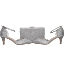 Perfect Bridal Prom Bags | Occasion Handbags*Sorrel Sparkly Diamante Box Clutch Bag Silver