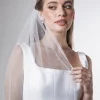Rainbow Club Single Tier Veils | Chapel Length & Cathedral Veils*Blazing Star Scattered Diamante Long Veil Ivory