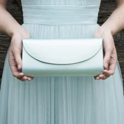 Rainbow Club Wedding Handbags*Celina Dyeable Satin Wedding Clutch Bag Ivory