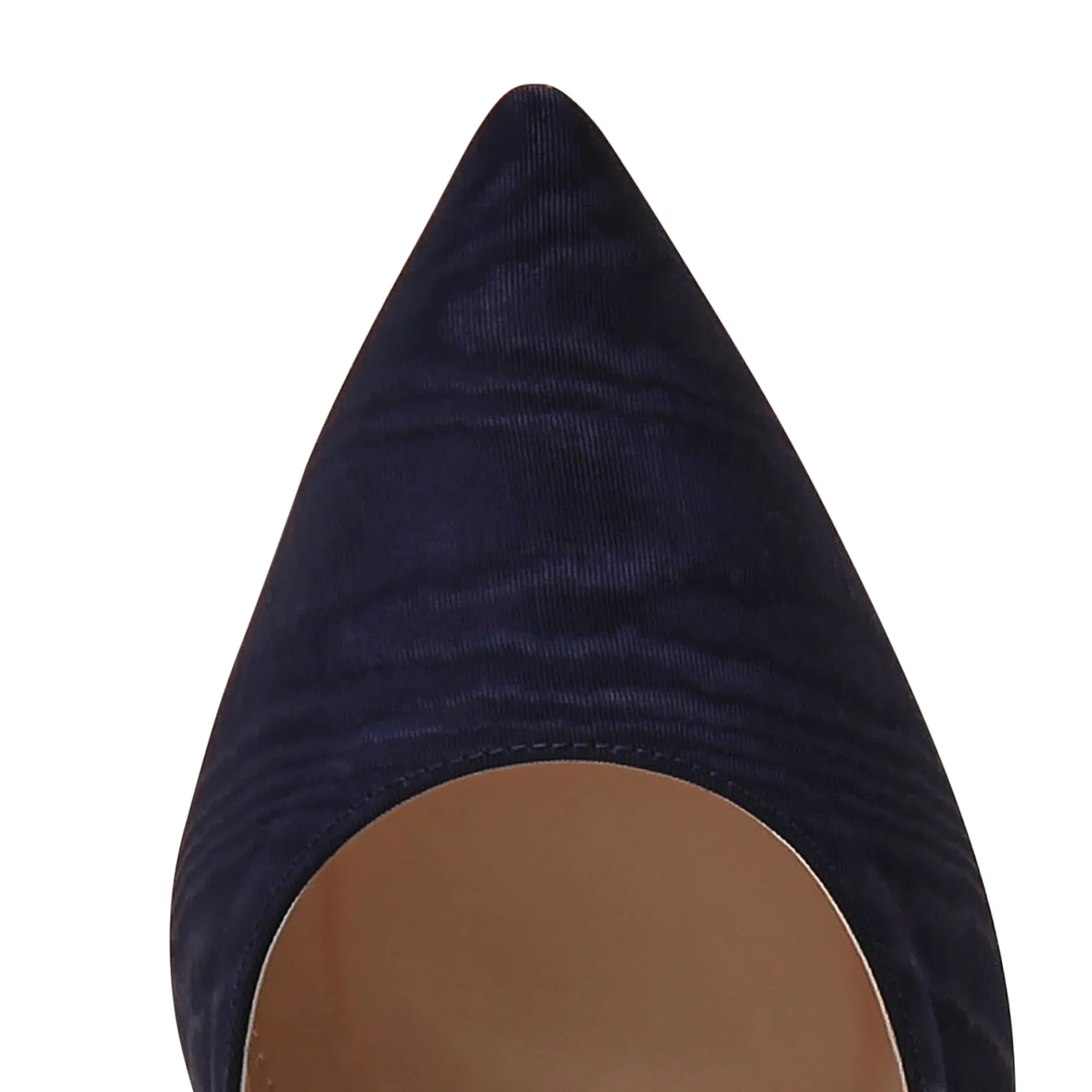 Rainbow Club Mid Heel | Mother Of The Bride Shoes*Faith Moire Wide Fit Slingback Block Heels Navy