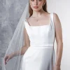 Rainbow Club Single Tier Veils | Chapel Length & Cathedral Veils*Indigo Embellished Comb Chapel Veil Ivory