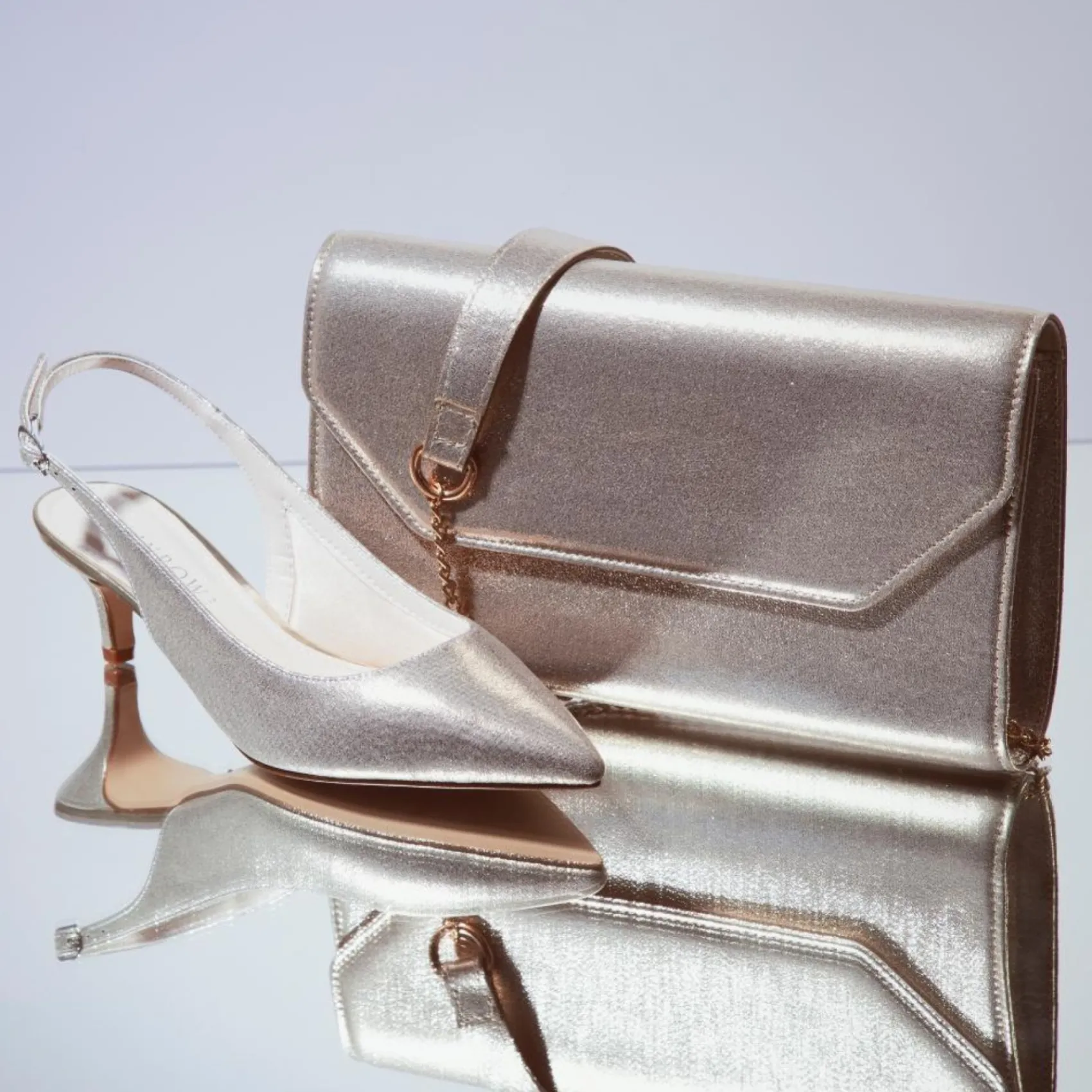Rainbow Club Wedding Guest Shoes | Mother Of The Bride Shoes*Joni Sparkle Slingback Kitten Heels Gold