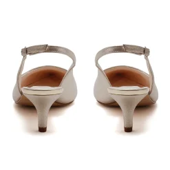 Rainbow Club Wedding Guest Shoes | Mother Of The Bride Shoes*Joni Sparkle Slingback Kitten Heels Gold
