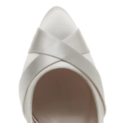 Rainbow Club Mother Of The Bride Shoes | Wedding Shoes*Lexi Dyeable Satin Wedding Court Shoes (Wide Fit) Ivory