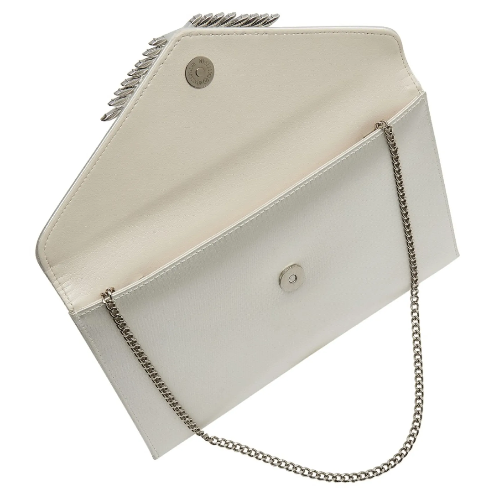 Rainbow Club Wedding Handbags*Nova Dyeable Satin and Crystal Envelope Clutch Bag Ivory