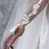 Rainbow Club Single Tier Veils | Chapel Length & Cathedral Veils*Poppy Lace and Pearl Edge Chapel Length Veil Ivory
