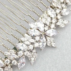 Lace & Favour Prom Hair Clips & Combs | Bride Gifts*Rapture Small Crystal Wedding Hair Comb Silver