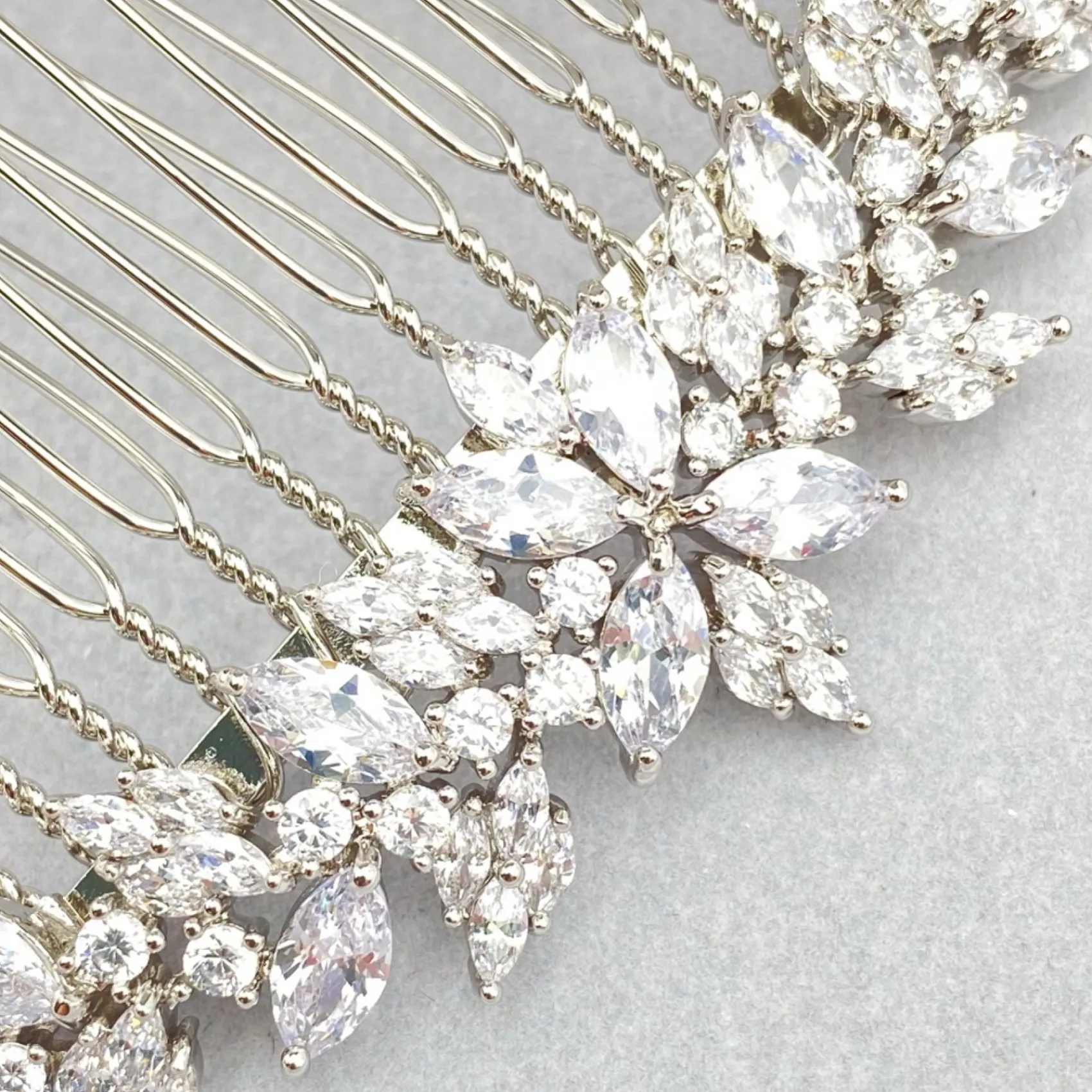Lace & Favour Prom Hair Clips & Combs | Bride Gifts*Rapture Small Crystal Wedding Hair Comb Silver