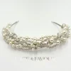 Beads & Beyond Vintage Headpieces | Crystal Hair Accessories*Rialto Entwined Pearl and Crystal Vintage Bridal Headband Ivory/ Silver