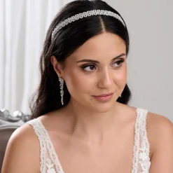 Lace & Favour Prom Headbands & Tiaras | Crystal Hair Accessories*Riviera Crystal Bridal Headband Silver