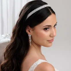 Lace & Favour Prom Headbands & Tiaras | Crystal Hair Accessories*Riviera Crystal Bridal Headband Silver