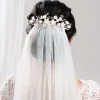 Lace & Favour Crystal Hair Accessories | Rose Gold Hair Accessories*Rosewood Porcelain Flowers and Crystal Rose Gold Hair Comb Ivory/ Rose Gold