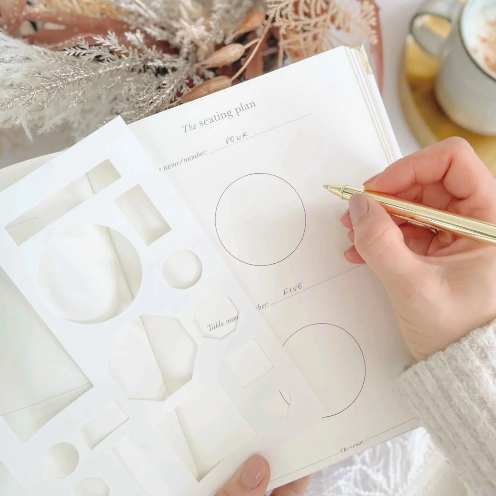 Blush & Gold Wedding Planner Books | Bride Gifts*Sage Green Luxury Wedding Planner Book with Gilded Edges Sage Green/ Gold