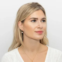 Sarah Alexander Mother Of The Groom Gifts | Mother Of The Bride Gifts*Bombshell Gold Circle Pearl Earrings