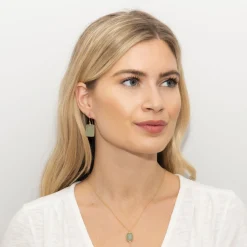Sarah Alexander Mother Of The Groom Gifts | Mother Of The Bride Gifts*Mesmerise Green Aventurine Square Drop Earrings