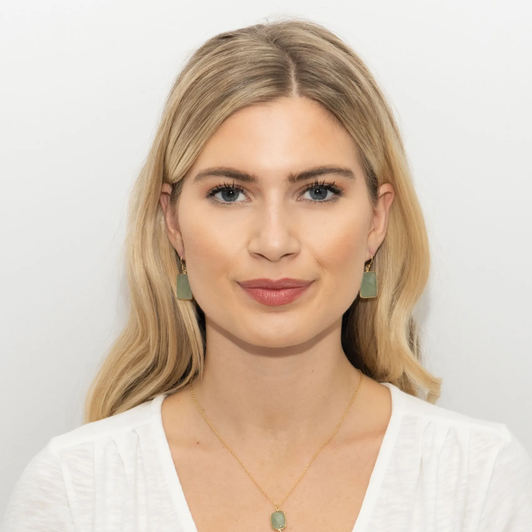 Sarah Alexander Mother Of The Groom Gifts | Mother Of The Bride Gifts*Mesmerise Green Aventurine Square Drop Earrings