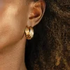 Sarah Alexander Honeymoon Gifts | Engagement Gifts*Midas Chunky Gold Hoops