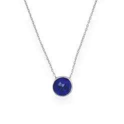 Sarah Alexander Something Blue Gifts | Mother Of The Groom Gifts*Midnight Kiss Cloudy Blue Kyanite Solitaire Pendant