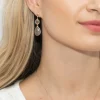 Sarah Alexander Mother Of The Groom Gifts | Honeymoon Gifts*Nomad Grey Chalcedony Double Drop Earrings
