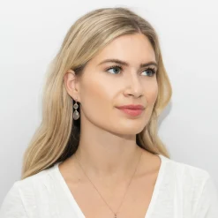 Sarah Alexander Mother Of The Groom Gifts | Honeymoon Gifts*Nomad Grey Chalcedony Double Drop Earrings