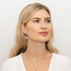 Sarah Alexander Something Blue Gifts | Mother Of The Groom Gifts*Rendezvous Aqua Chalcedony Square Drop Earrings