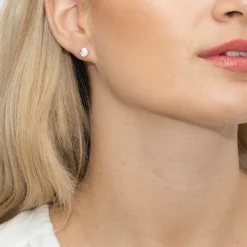 Sarah Alexander Bridesmaid Gifts | Crystal Jewellery*Ultra Rose Gold Solitaire Crystal Stud Earrings