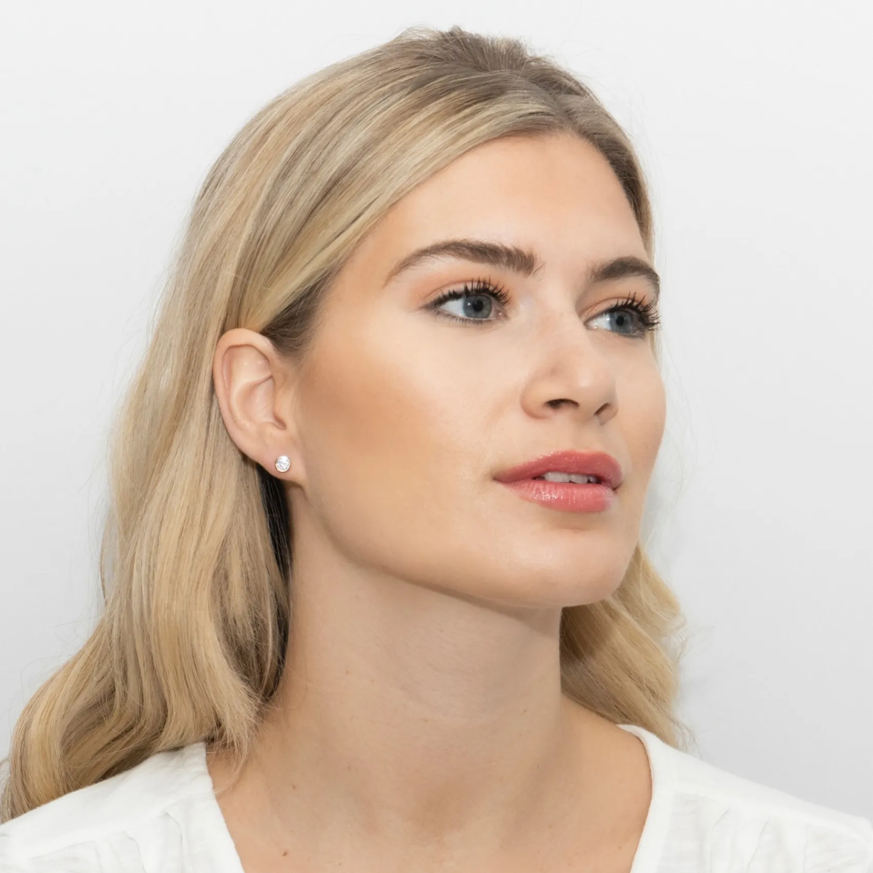 Sarah Alexander Bridesmaid Gifts | Crystal Jewellery*Ultra Rose Gold Solitaire Crystal Stud Earrings