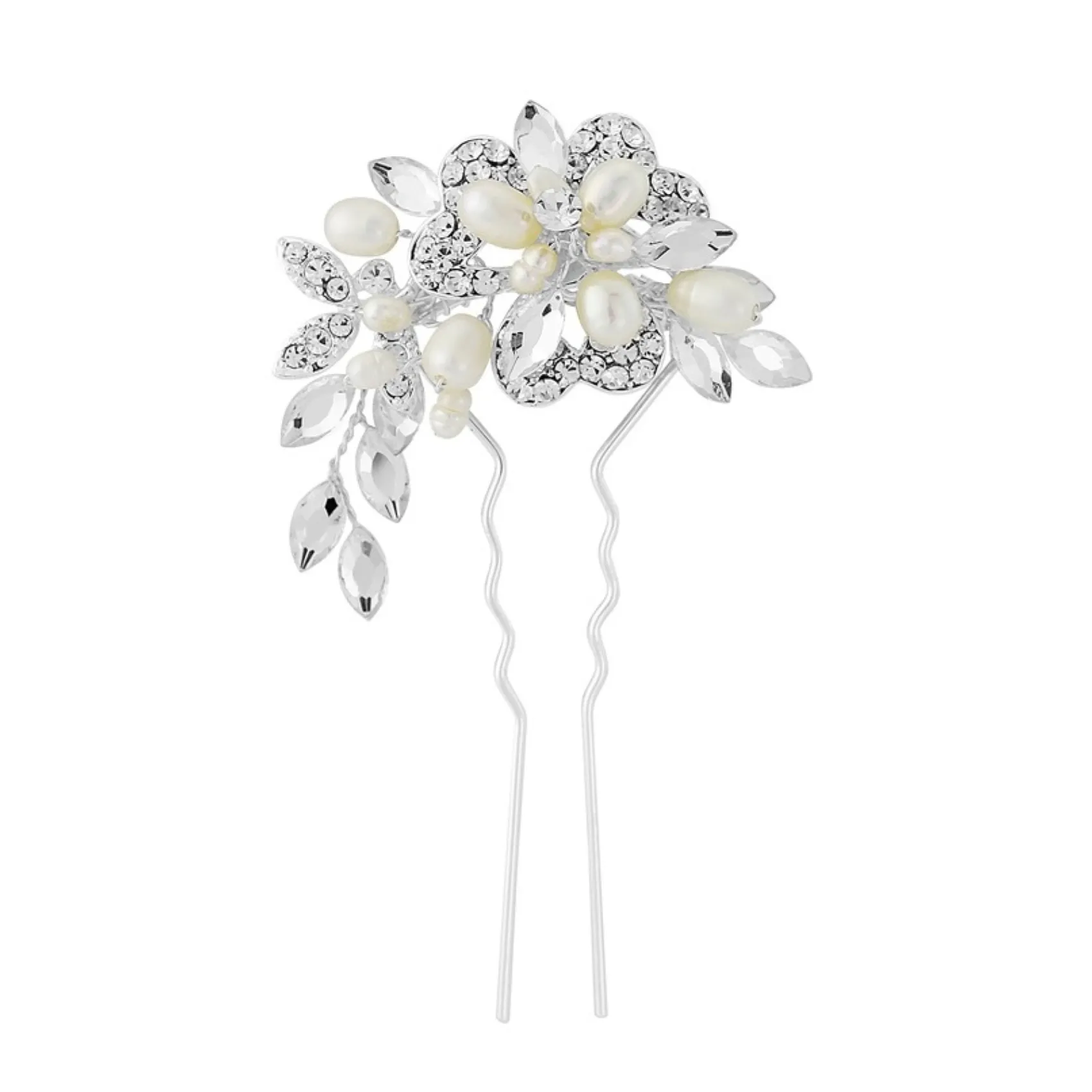 Sass B Bridesmaid Hair Accessories | Wedding Hair Pins & Hair Clips*SassB Marcia Luxe Freshwater Pearl Wedding Hair Pin (Silver)
