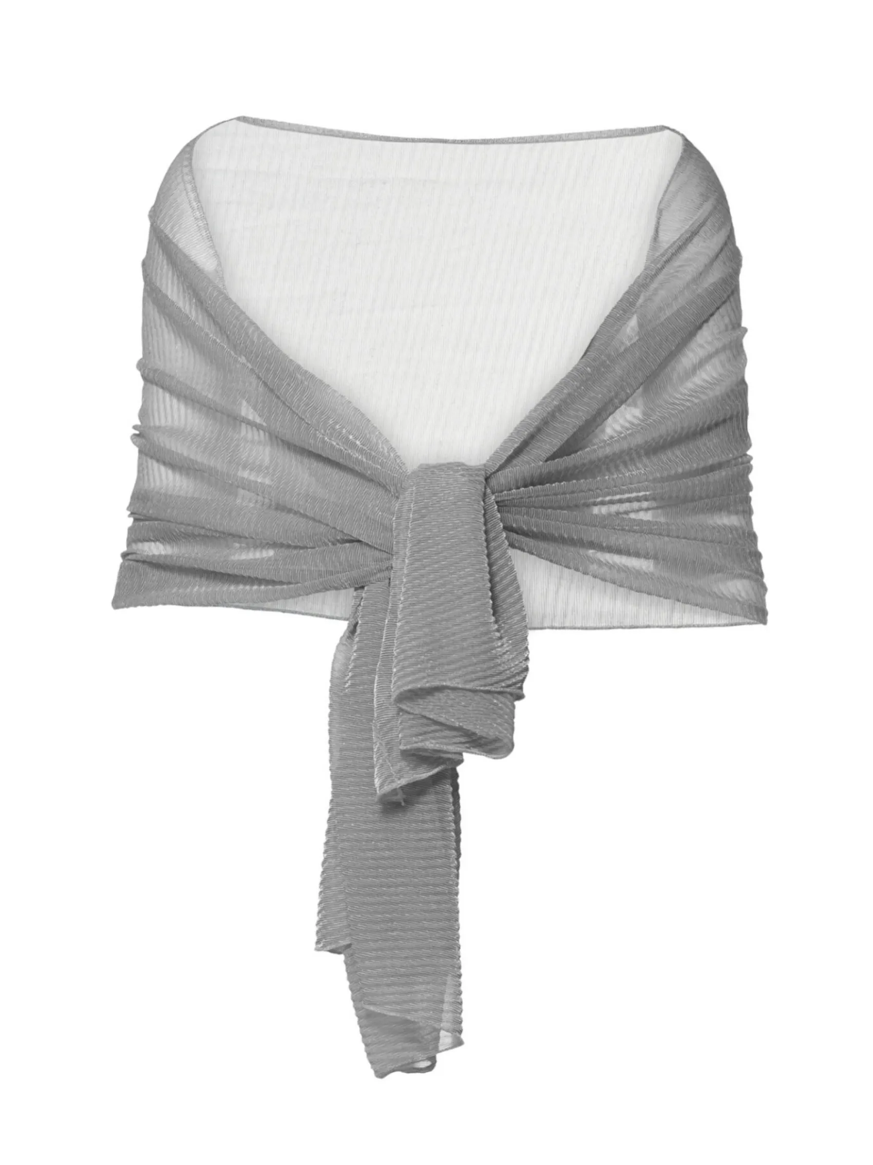Poirier Wedding Capes & Wraps | Wedding Guest Jackets & Cover Ups*Metallic Wedding Shawl Silver