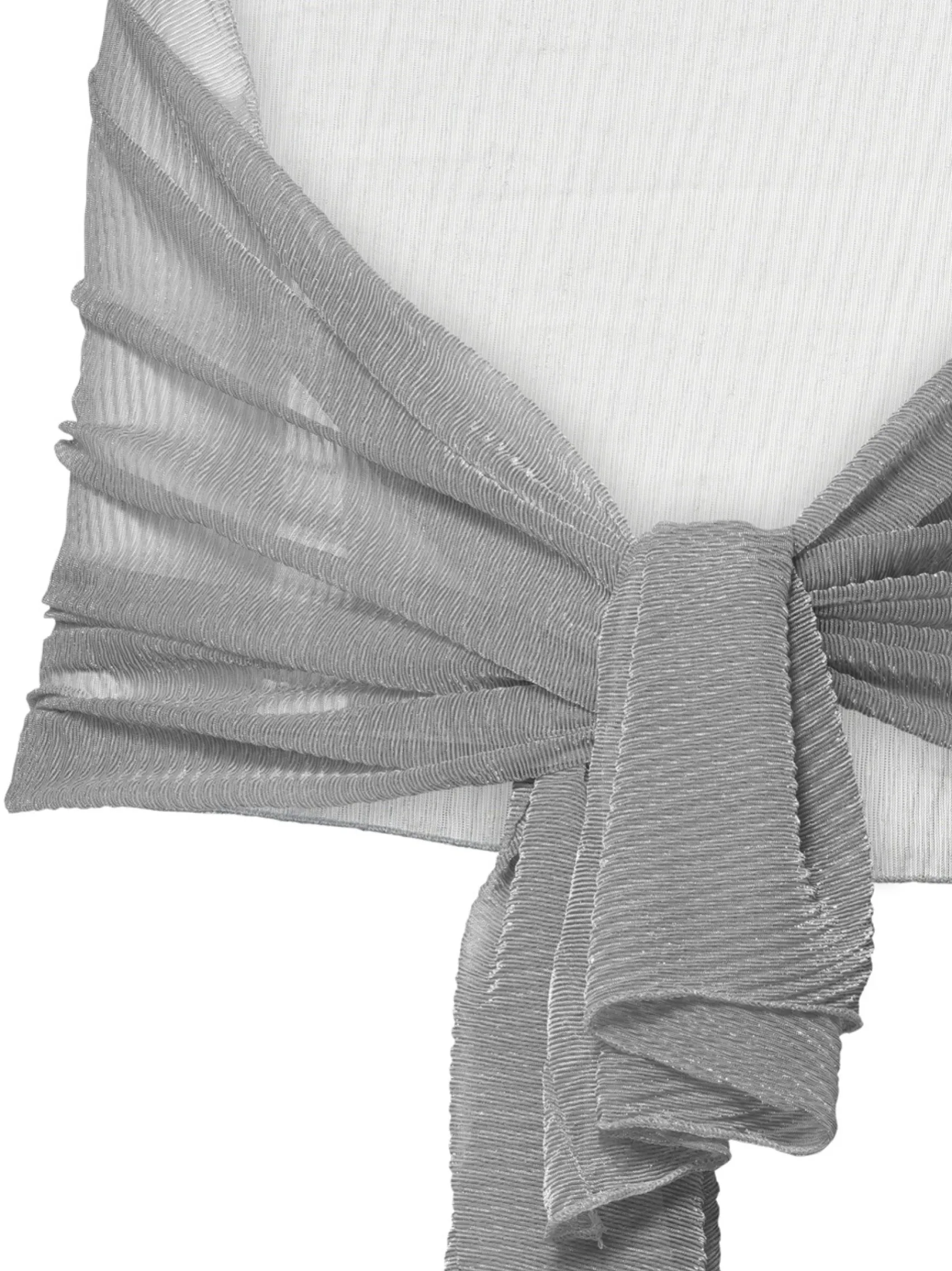 Poirier Wedding Capes & Wraps | Wedding Guest Jackets & Cover Ups*Metallic Wedding Shawl Silver