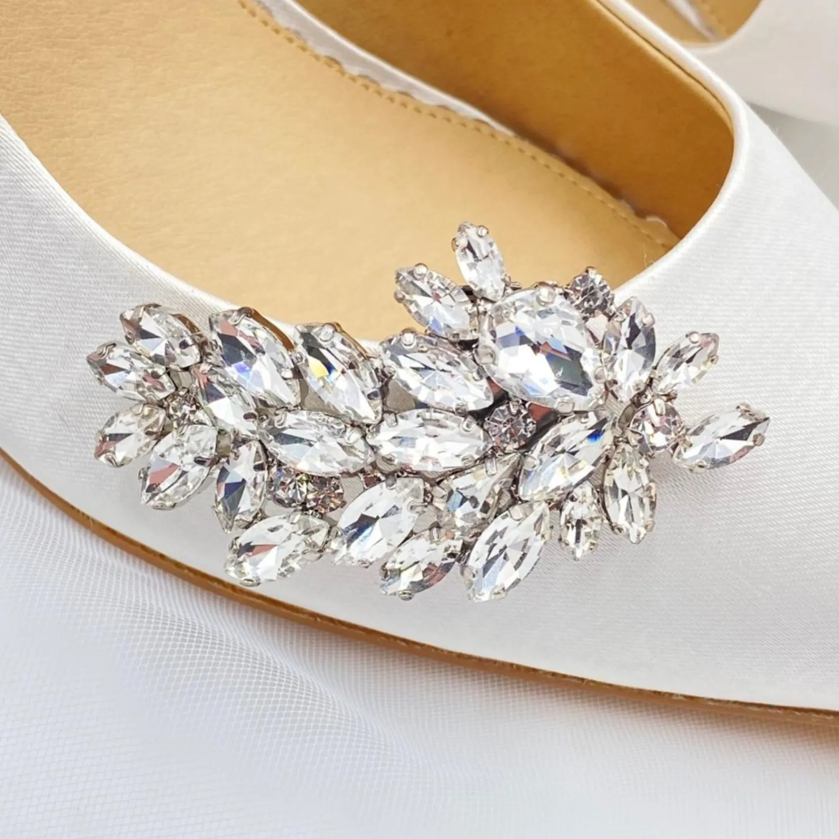 Lace & Favour Shoe Jewellery | Shoe Clips*Spirit Crystal Embellished Shoe Clips