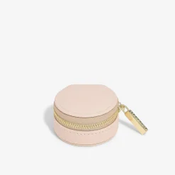 Stackers Mother Of The Groom Gifts | Mother Of The Bride Gifts*Blush Pink Oyster Travel Jewellery Box Blush Pink & Grey