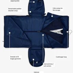 Stackers Honeymoon Gifts | Groom Gifts*Mens Weekend Suit Bag Black